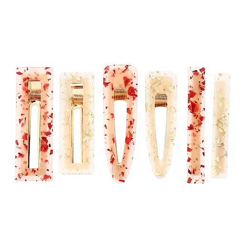 MERRYHAPY 6stücke Floral Haarclips Für Frauen Retro Acryl Haarspangen Haarnadeln von MERRYHAPY