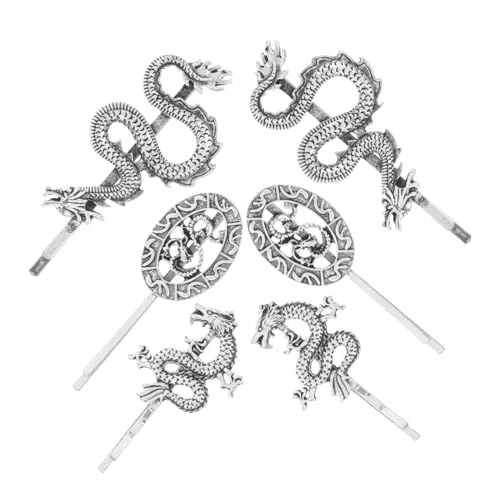 MERRYHAPY 6stücke Drachen Haarspange Metall Bobby Pin Retro Punk Haarnadeln Haar Zubehör Für Mädchen Party Kopfbedeckung Schmuck Accessoires von MERRYHAPY