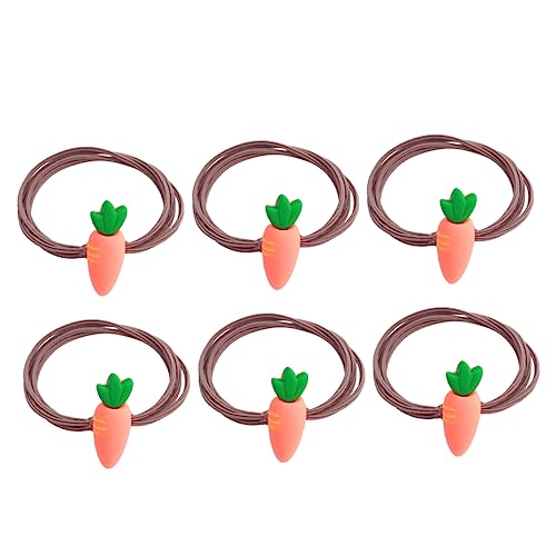 MERRYHAPY 6St Haarring Haarbänder Haarschmuck für Frauen Haarband ritauls hair scrunchies partytröten hair rings hochzeitsdirndl geburtstagszig Haargummis für Mädchen Karottenhaarseil Acryl von MERRYHAPY