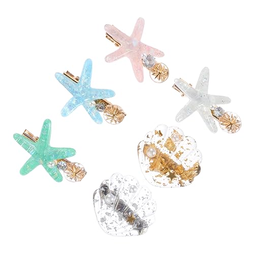 MERRYHAPY 6stücke Haarnadeln Aus Muschel Für Frauen Seesternförmige Haarspangen Dekorative Haarspangen Seite Aus Hochwertigem Material von MERRYHAPY