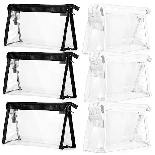 MERRYHAPY 6stücke Transparente Reise-Make-up-Tasche Mit Reißverschluss Durchsichtige PVC-aufbewahrungsbeutel Für Urlaub Und Geschäftsreise Make-up-Organizer-etui Für Toiletries Und von MERRYHAPY