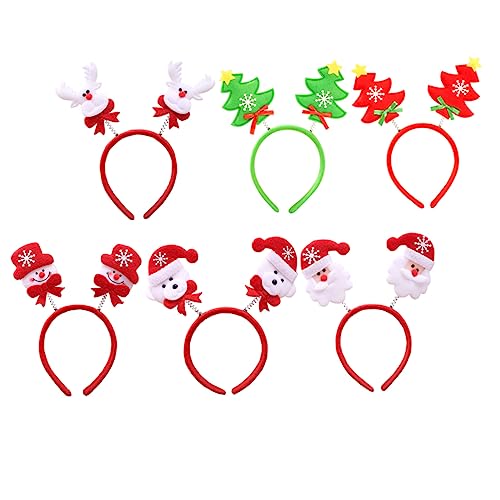MERRYHAPY Elegantes Weihnachts-kopfbedeckungsset 6-teilig Haarspangen Für Kinder Modisches Haarband Im Frühlingsdesign Für Weihnachtsdekorationen von MERRYHAPY
