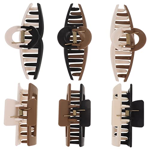 MERRYHAPY 6 Stück Mattierte Haarklammern Haarspangen Für Damen Haar-accessoires Mit Rutschfester Halterung von MERRYHAPY