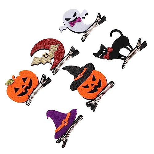 MERRYHAPY 6stücke Halloween Haarschmuck Lustige Fledermaus Geist Kürbis Und Teufel Haarklammern Für Kostümpartys Und Cosplay Für Erwachsene von MERRYHAPY