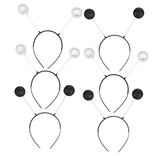 MERRYHAPY 6stücke Glitzernde Schaumstoffbälle Haarreifen Runde Party-haarbänder Für Erwachsene Für Cosplay Feiern Und Besondere Anlässe von MERRYHAPY