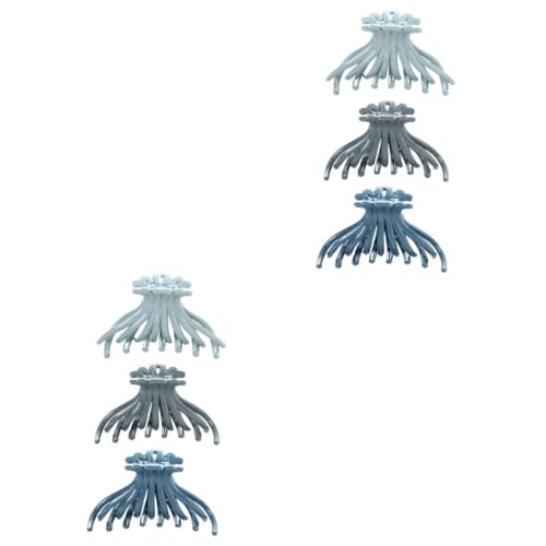 MERRYHAPY 6stücke Teiliges Haarklammern Rutschfester Haargriff Eleganter Haarclip Für Frauen Und Mädchen Dunkelblau Hellblau Schwarzgrün von MERRYHAPY