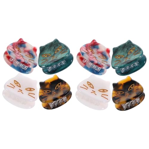 MERRYHAPY 8 Stck Teiliges Kleine Katzenkrallen haarspangen aus Sicherem Material Festhaltend für Dickes und Zartes Haar Leicht und Dekorativ für Frauen bei Geburtstag Hochzeit Alltag von MERRYHAPY