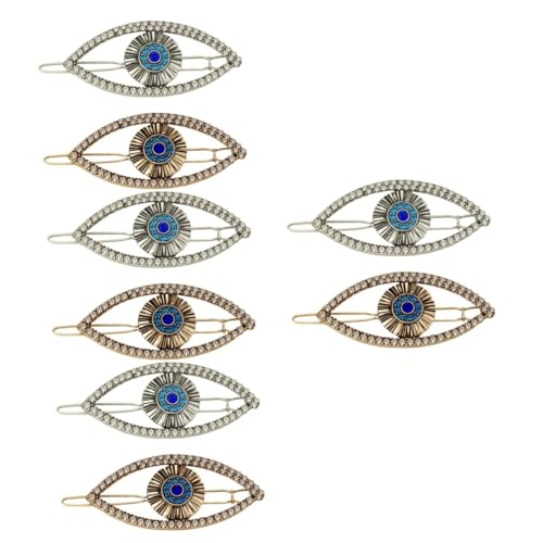 MERRYHAPY 8stücke Evil Eye Haarklammern Mit Strass Vintage Haarschmuck Für Frauen Haaraccessoires Für Partys Und Besondere Anlässe Antikgold Und Antiksilber von MERRYHAPY