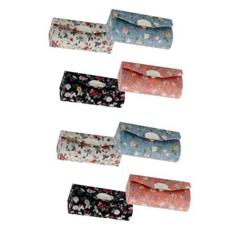 MERRYHAPY 8stücke Lippenstift Aufbewahrungsbox Stilvolle Kosmetik Organizer Mit Zarten Mustern Schwarz Weiß Blau Für Makeup-tische Und Zu Besonderen Anlässen von MERRYHAPY