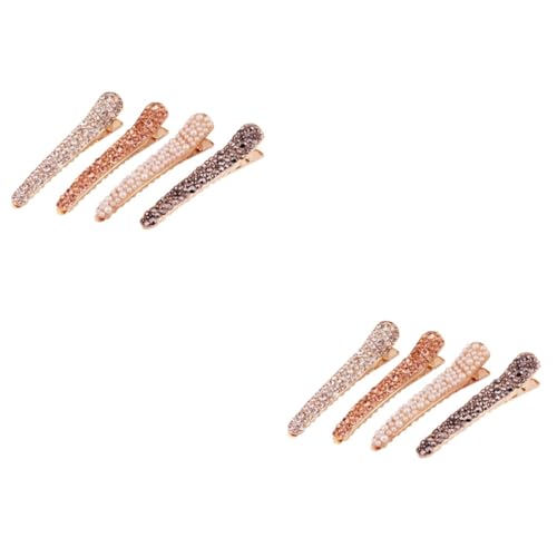 MERRYHAPY 8stücke Wasserstein Haarklammern Mit Strass Und Kunstperlen Eleganter Entenschnabel-haarclip Für Damen Und Mädchen Auffällige Haaraccessoires Für Jeden Anlass Stilvariationen von MERRYHAPY