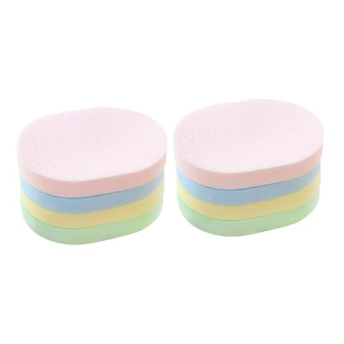 MERRYHAPY 8 Stück Dicke Gesichtsreinigungsschwämme Hautfreundliche Peelingschwämme Make up Entferner Runde Gesichtswaschpads Zufällige Farben von MERRYHAPY