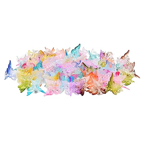 MERRYHAPY 80stücke Kleine Haarklammern Im Schmetterlingsdesign Rutschfeste Haarspangen Für Frauen Und Mädchen Bunte Clips Für Vielseitige Frisuren Und Tägliches Styling von MERRYHAPY