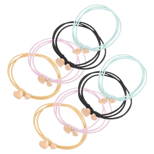 MERRYHAPY 8st Haarring Haargummis Für Pferdeschwänze Pferdeschwanzmanschetten Haargummis Für Frauen Mit Dünnem Haarschmuck Für Damen Pferdeschwanzhalter Für Feines Haar Armband Stoff Mädchen von MERRYHAPY