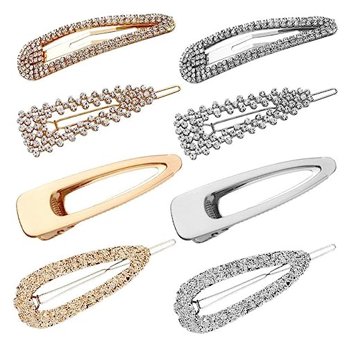 MERRYHAPY 8stücke Klammern Für Haare Damen Haarklammern Mit Strass Haarschmuck Für Mädchen Haarspangen Haar Zubehör Elegant Und Kreativ von MERRYHAPY
