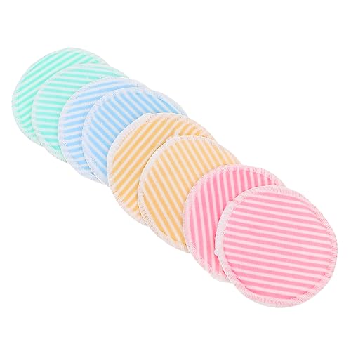 MERRYHAPY 8stücke Bamboo Fiber Abschminkpads Wiederverwendbare Make-up Entferner Pads Für Sanfte Gesichtsreinigung Für Hauttypen Inklusive Aufbewahrungstasche Und Halter von MERRYHAPY