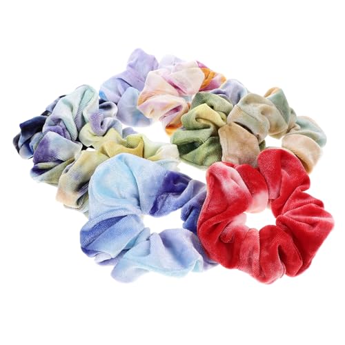 MERRYHAPY 9stücke Bunte Bobbles Haarbänder Haargummis Haarseile Haarschmuck Haarringe Für Mädchen Haaraccessoires Mit Exquisitem Detaildesign Zum Kleid Shirt Für Alltag von MERRYHAPY