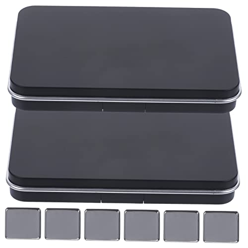MERRYHAPY 2sätze Leere Make-up Lidschatten-palette Kosmetikbehälter Nachfüllbare Lidschattenbox Aufbewahrungsbox Leeres Lidschattenetui von MERRYHAPY