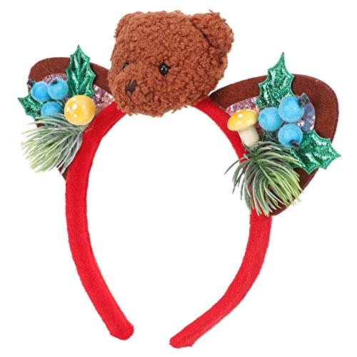 MERRYHAPY Weihnachts-haarreifen Bären-haarband Haar-accessoire Für Feste Weihnachtsparty Haarband von MERRYHAPY
