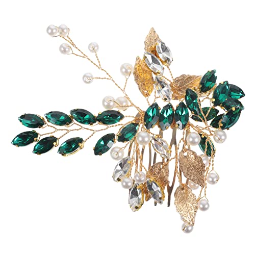 MERRYHAPY Seitlicher Haarkamm Für Damen Hochzeit Strass-kopfschmuck Clip-haar-accessoire Metall-haarkamm Braut-haar-schmuck von MERRYHAPY