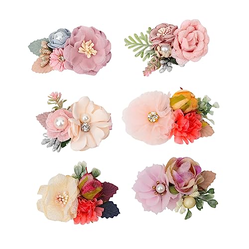 MERRYHAPY 6stücke Simulation Blumen Haarclips Floral Haarnadel Kopfschmuck Für Frauen Mädchen von MERRYHAPY