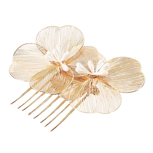 MERRYHAPY Blumen-haarkamm Retro-haarnadel Kopfschmuck Für Hochzeit Haar-accessoire Für Braut Dekorative Haarkämme Metall-haarkamm Haarspangen Für Damen von MERRYHAPY