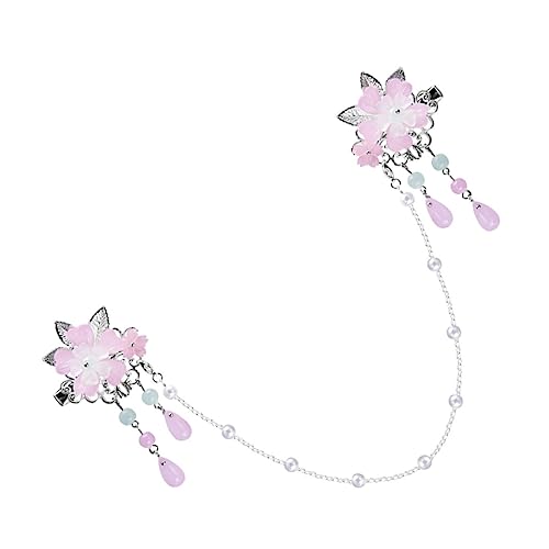 MERRYHAPY Blumenhaarnadel Mit Quaste Baumelnde Stirnkette Haarspange Für Babys Kinder Und Mädchen MERRYHAPY Blumenhaarnadel Mit Quaste Baumelnde Stirnkette Haarspange Für Babys Kinder Und Mädchen von MERRYHAPY