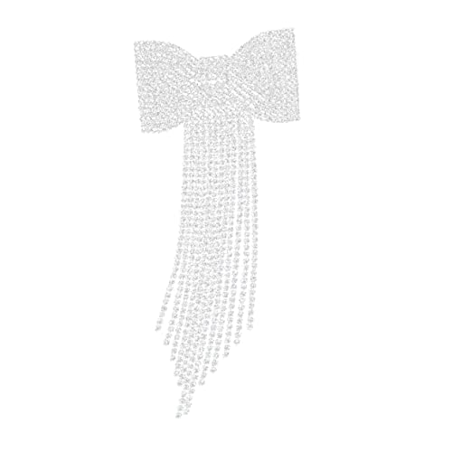 MERRYHAPY Braut Haarschmuck Mit Strass Elegante Schleifen-haarspange Mit Langen Quasten Für Hochzeiten Und Besondere Anlässe Für Partys Und Besondere Erinnerungen von MERRYHAPY