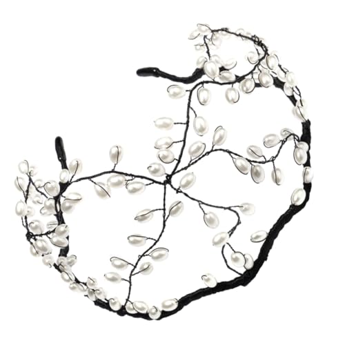 MERRYHAPY Braut-stirnband Modische Kopfbedeckung Für Damen Leichtes Haar-accessoire Für Brautbälle Schwarz von MERRYHAPY