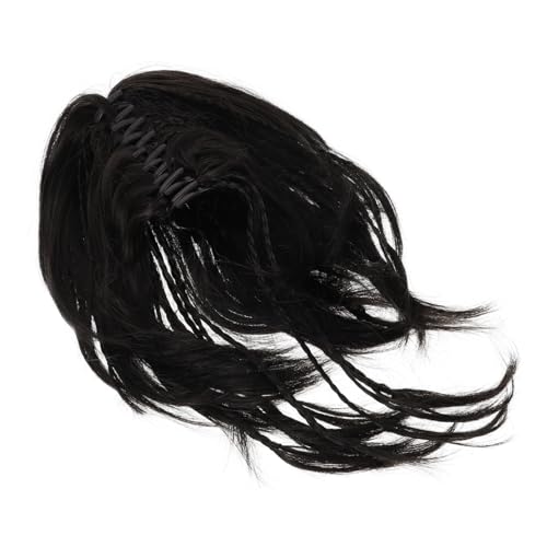 MERRYHAPY Pferdeschwanzverlängerung Mit Klauenklammer Haarverlängerung Für Frauen Und Mädchen Synthetisch Schwarz Zum Einclipsen Für Kurzes Haar Mit Volumenverstärkung von MERRYHAPY