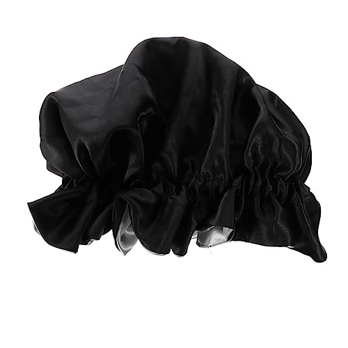 MERRYHAPY Satin Schlafhaube Verstellbar Doppelt Gefüttert Leicht Atmungsaktiv Haar Schützen Haarausfall Reduzieren Frisur Pflegen Nachtschlafmütze Elastische Nachtmütze von MERRYHAPY