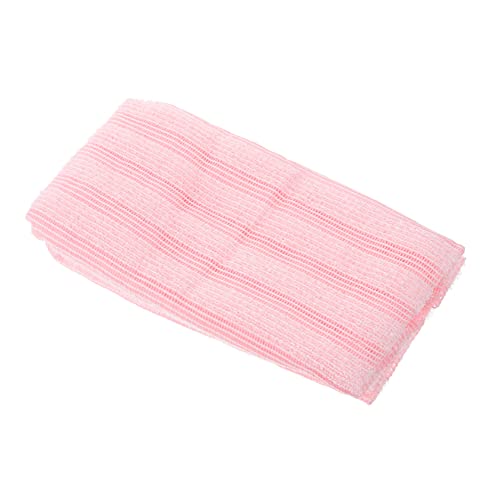 MERRYHAPY Doppelseitiges Badetuch Rücken Badetuch Handtuch Zum Abreiben Des Rückens Reinigungstücher Körpertücher Körperpeeling Scrubber Badeschrubber Unterlegscheibe Für Dusche Zurück Rosa von MERRYHAPY