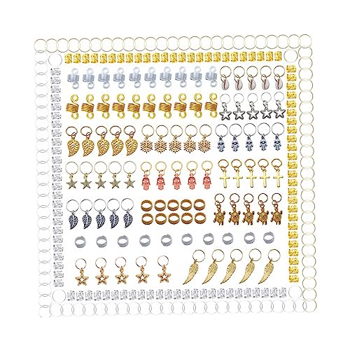 MERRYHAPY Dreadlocks Haar Manschette Schmuck Diy Zubehör Für Frauen Männer Mit Haarseilen Und Haarringen Zum Verzieren von MERRYHAPY