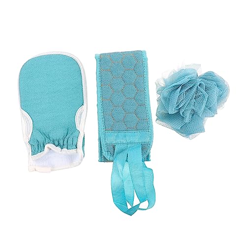 MERRYHAPY Dusch Badehandschuhe Rückenreibetuch Badetuch Duschtuch Rückenziehtuch Mit Schwamm Für Peeling Und Reinigung von MERRYHAPY