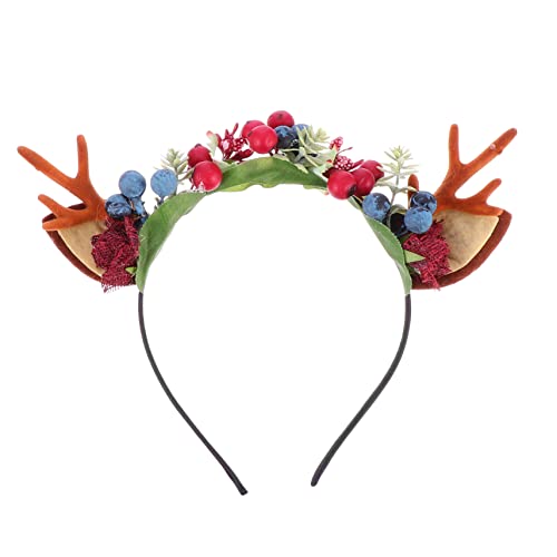 MERRYHAPY Elch Katzenohren Haarschmuck süße Accessoires Hirschhaarband Kostüme weihnachts haarschmuck weihnachtshaarschmuck Kinderkleider Outfits schöner Haarreif Haarschmuck-Requisite Stoff von MERRYHAPY