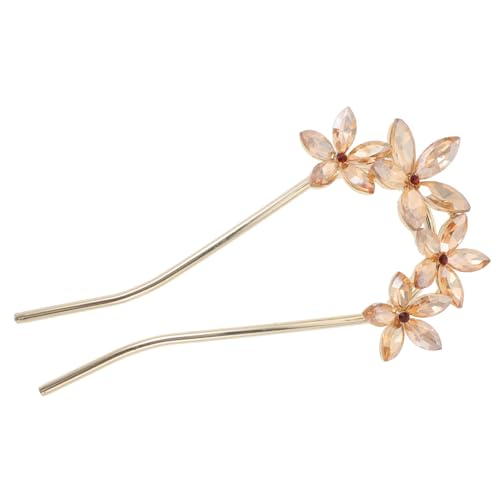 MERRYHAPY Rhinestone Förmiger Haarkamm Für Hochzeiten Eleganter Chignon-haarstecker Für Und Mädchen Funkelnde Haarnadel Für Verschiedene Frisuren Champagnerfarbe von MERRYHAPY