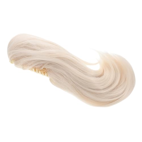 MERRYHAPY Hitzebeständiger Haarteil Mit Klammer Für Ältere Frauen Tragbare Pferdeschwanzverlängerung Leicht Und Stylisch Für Einen Lässigen Dutt Oder Ponytail von MERRYHAPY