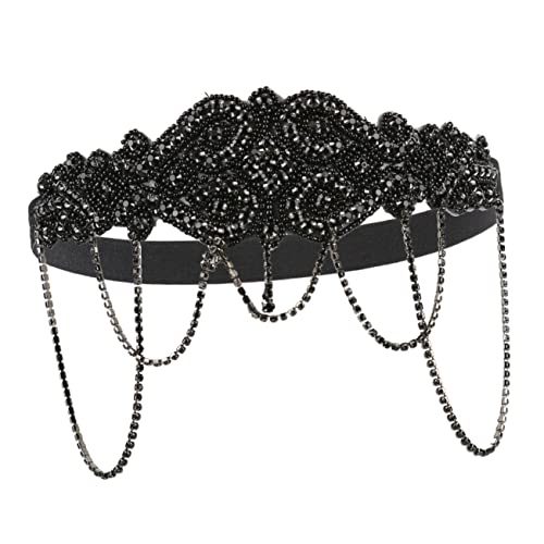 MERRYHAPY Strass-kopfbedeckung Mit Ketten-stirnband Haarschmuck Für Hochzeitspartys Vintage-design Stirnbänder Als Feen-kopfbedeckung von MERRYHAPY