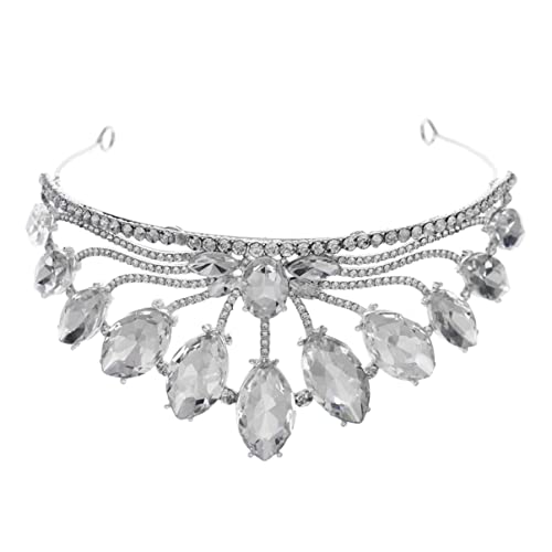 MERRYHAPY Geburtstag Krone Für Frau Tiara Strass Hochzeit Braut Abschlussball Mädchen Geburtstag Party Kopfbedeckung Schmuck von MERRYHAPY