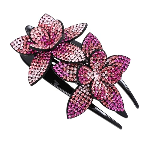MERRYHAPY Rhinestones Blüten Haarspange Große Dreizackige Clip-haarspange Für Damen Rutschfest Für Partys Und Täglichen Gebrauch von MERRYHAPY