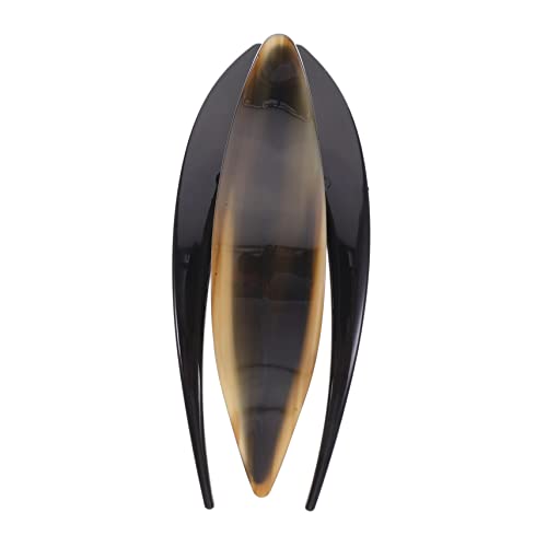 MERRYHAPY Große Französische Haarklammer für Damen Rutschfeste Haarspange für Dünnes Haar Praktische Haaraccessoires für Braun Holzoptik von MERRYHAPY