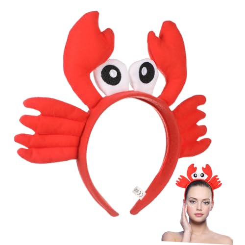 MERRYHAPY Stirnband Krabbe Plüsch-haarreif Mit Großen Augen Kreativer Kopfschmuck Für Geburtstagsfeiern Und Kostümpartys Verstellbares Haarband Für Mädchen Und Damen von MERRYHAPY