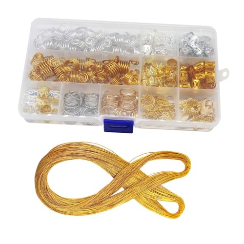 MERRYHAPY Haar Manschetten Für Zöpfe Haarschmuck Haar Charms Dreadlock Zubehör Perlen Juwelen Accessoire von MERRYHAPY