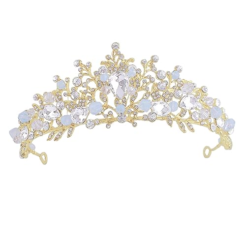 MERRYHAPY Krone Für Mädchen Elegante Kopfbedeckung Kristallschmuck Party-haarschmuck Für Geburtstage Und Festzüge Leicht Und Langlebig von MERRYHAPY