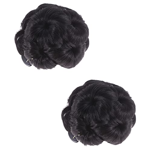 MERRYHAPY Perücke Mit Blumenartigem Design Haarteil Klammer Haarschmuck Für Pferdeschwanz Damen-haarverlängerung Haarknoten-clips von MERRYHAPY