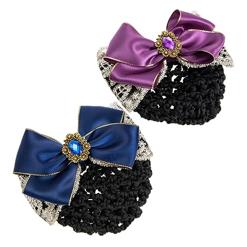 MERRYHAPY Haarknoten-abdeckung Mit Schleife Haarnetz Clip- Damen-haarknoten-netz Stilvoll Für Damen von MERRYHAPY