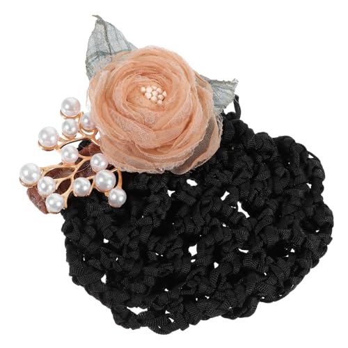 MERRYHAPY 1stücke Blumen-haarspange Für Dutt Einfache Haarnetzabdeckung Für Damen Haarschmuck Für Krankenschwestern Und Stewardessen Praktische Und Stilvolle Haaraccessoires Hellgelb von MERRYHAPY