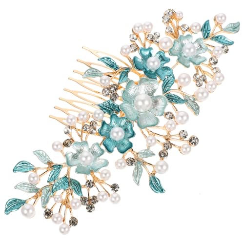 MERRYHAPY Blumen Haarkamm Für Bräute Eleganter Haarklip Mit Strass Für Hochzeiten Und Mädchen Zierliche Haaraccessoires Für Festliche Anlässe Für Hochsteckfrisuren Und Alltag von MERRYHAPY