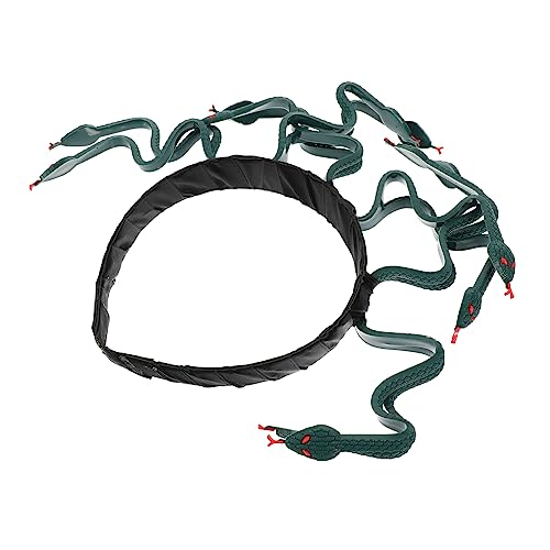 MERRYHAPY Medusa Schlangen Stirnband Simulation Schlangenkopf Kopfschmuck Horror Haarreifen Cosplay Party-gastgeschenke Medusa Kopfbedeckung von MERRYHAPY