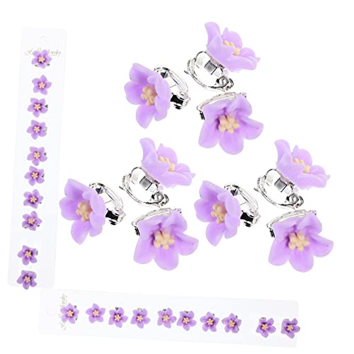 MERRYHAPY 30st Kleine Blumenhaarnadel Haarspangen Haarschmuck Für Damen Kleine Süße Haare Mini-haarklammer Geflochtene Haarschmuck Blumenkopfschmuck Kleinkind Violett Clip Metall Prinzessin von MERRYHAPY