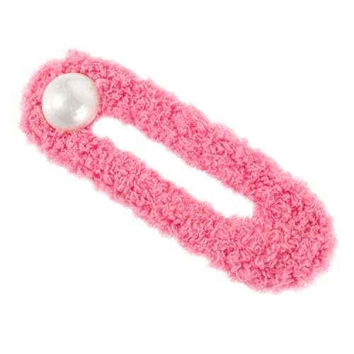 MERRYHAPY Plüsch Haarspange Mit Kunstperlen Handgefertigte Elegante Haarclips Für Frauen Vielseitige Haarschmuck-accessoires Für Alltag Und Besondere Anlässe von MERRYHAPY